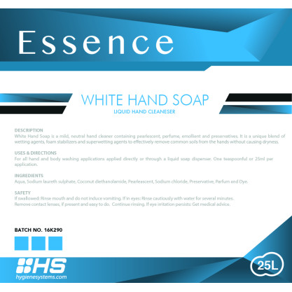 SSC-BUL-042 - ESSENCE WHITE HAND SOAP - 25L